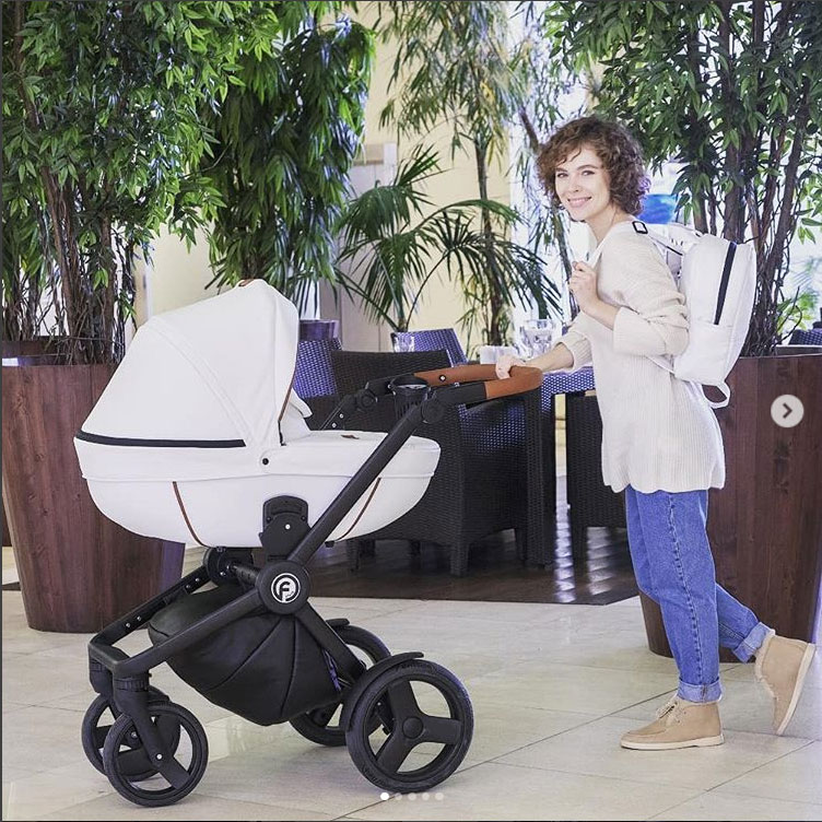 Krausman Kinderwagen 3 in 1 Topaz Lux White Kombikinderwagen Babyschale Babywanne Sportwagen Design Made In Germany