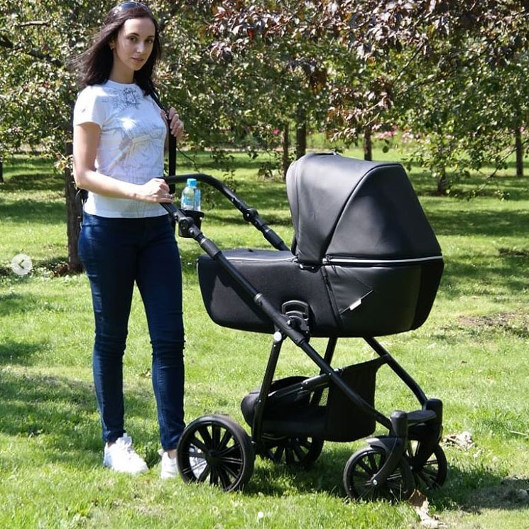 Krausman Kinderwagen 3 in 1 Verano Lux Black Kombikinderwagen Babyschale Babywanne Sportwagen Design Made In Germany